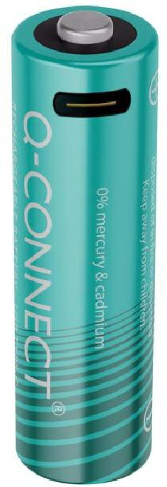 Batérie Q-CONNECT AA tužkové nabíjateľné USB-C 4 ks