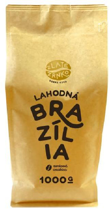 Káva zrnková Zlaté Zrnko Brazília 100% arabica 1kg