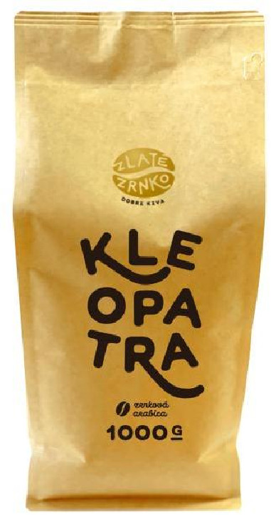 Káva zrnková Zlaté Zrnko Kleopatra 100% arabica 1kg