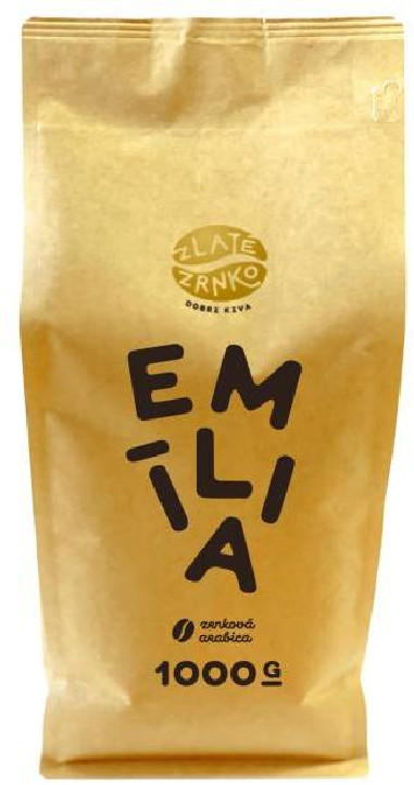 Káva zrnková Zlaté Zrnko Emília 100% arabica 1kg