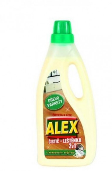 ALEX čistič extra lesk 2v1 na drevo s vôňou Magic Wood 750 ml