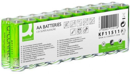 Batéria Q-CONNECT AA Nordic Swan tužkové 20 ks