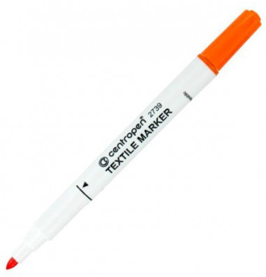 Popisovač na textil Centropen 2739 oranžový