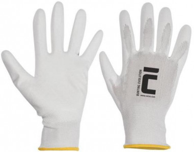 Rukavice pracovné Bunting Evolution biele, veľ. 9/L