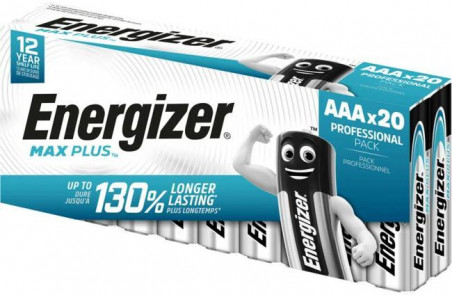 Batéria Energizer Max Plus AAA alkalická mikrotužková 20 ks