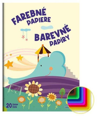 Farebný papier A4 20 listov