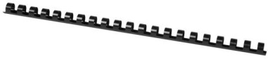 Plastové hrebene Q-CONNECT 12mm čierne
