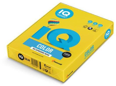 Farebný papier IQ color intenzívna žltá IG50, A3 80g