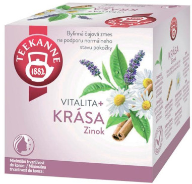 Čaj TEEKANNE Vitalita + Krása (Zinok) 10 x 1,7g
