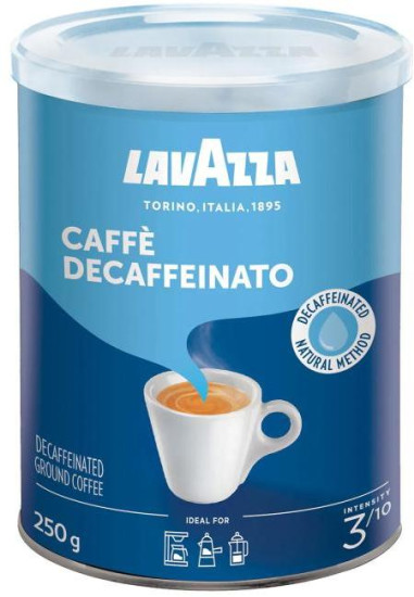 Káva LAVAZZA DEK bezkofeinová, mletá, dóza, 250 g