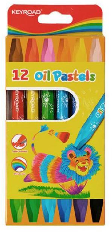 Olejové pastelky KEYROAD 12 farieb