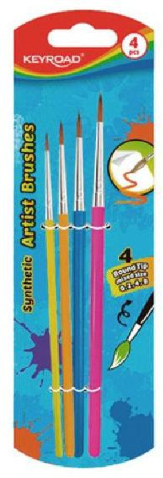 Sada štetcov KEYROAD 4ks blister mix farieb