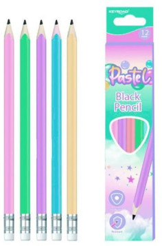 Sada ceruziek KEYROAD Pastel color collection! 12ks