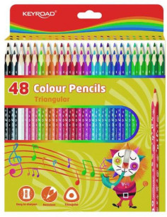 Farbičky KEYROAD drevená 36ks mix farieb