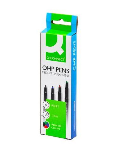 Sada permanentných popisovačov Q-CONNECT M 4S 0,8 mm