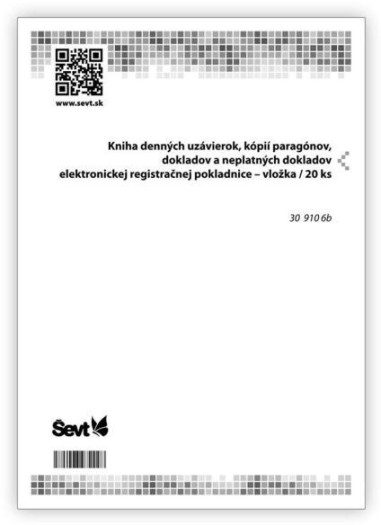 Kniha dennej uzávierky elektronickej reg.pokladnice - vložka 20ks