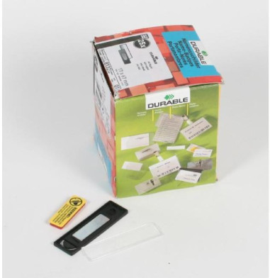 Visačka s magnetom DURABLE 17x67mm Menovka s farebným rámikom