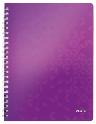 Blok poznámkový štvorčekový Leitz WOW A4 purpurový