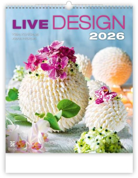 Nástenný kalendár Live Design 45 x 52 cm 2026