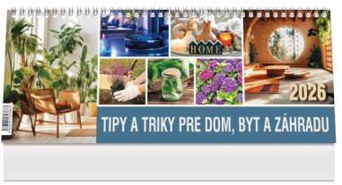 Stolový kalendár riadkový 30 x 12 cm - Tipy a triky 2026