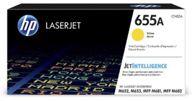Toner HP 655A Yellow Original LaserJet Cartridge (CF452A)