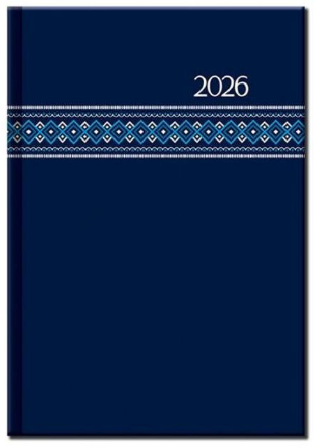 Týždenný diár A5 - FOLK modrý