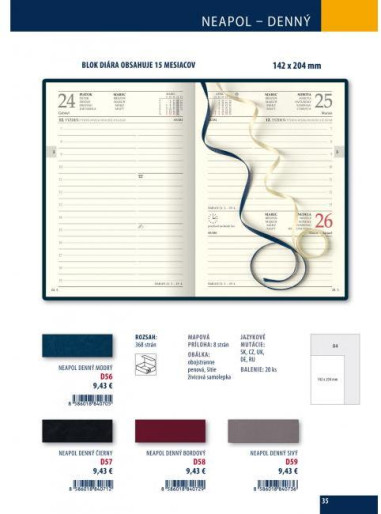 Manager diár B5 - FALCON modrý