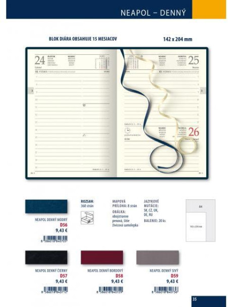 Manager diár B5 - FALCON modrý