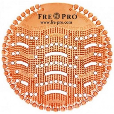 Pisoárové sitko Fre-Pro WAVE 3D - mango (oranžové) 1 ks