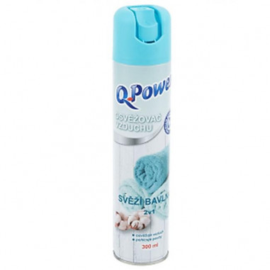 Q-Power osviežovač v spreji 300 ml Bavlna