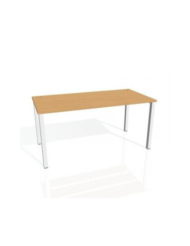 Pracovný stôl Uni, 160x75,5x80 cm, buk/biela