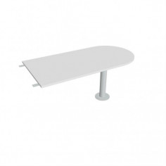 Doplnkový stôl Flex, 160x75,5x80 cm, biela/kov