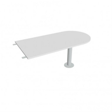 Doplnkový stôl Flex, 160x75,5x80 cm, biela/kov