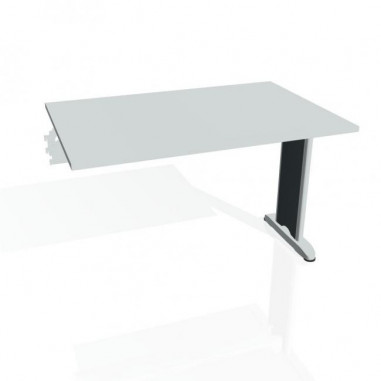 Rokovací stôl Flex, 120x75,5x80 cm, sivý/kov