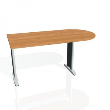 Doplnkový stôl Flex, 160x75,5x80 cm, jelša/kov
