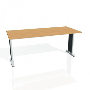 Rokovací stôl Flex, 180x75,5x80 cm, buk/kov