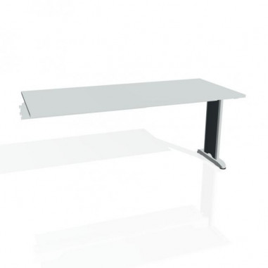 Rokovací stôl Flex, 180x75,5x80 cm, sivý/kov