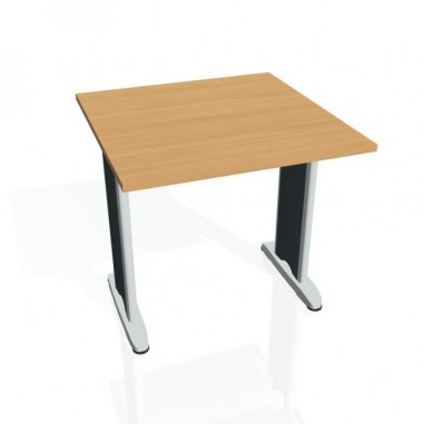 Rokovací stôl Flex, 80x75,5x80 cm, buk/kov