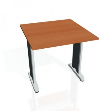 Rokovací stôl Flex, 80x75,5x80 cm, čerešňa/kov