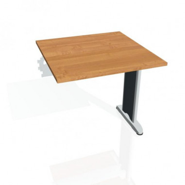 Rokovací stôl Flex, 80x75,5x80 cm, jelša/kov