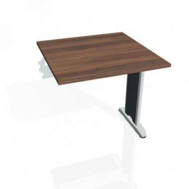 Rokovací stôl Flex, 80x75,5x80 cm, orech/kov