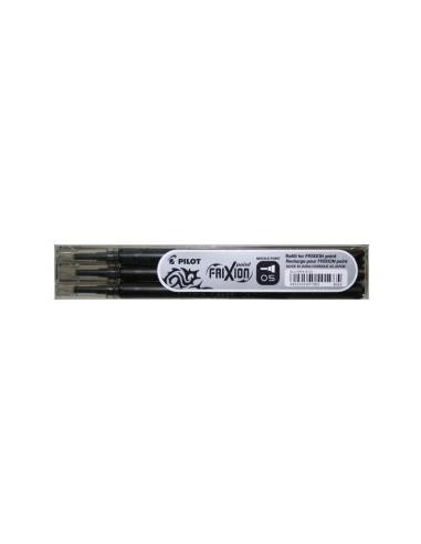 Náhradná náplň do gumovacieho rollera PILOT Frixion Point 0,5mm čierna 3ks