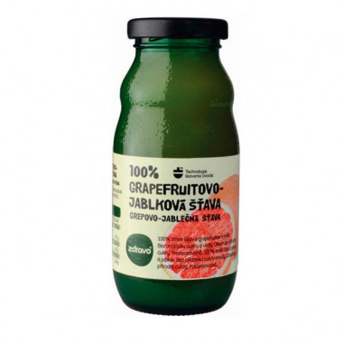 ZDRAVO šťava 100% grapefruitová-jablková 10 x 0,2 ℓ NEVRATNÉ SKLO