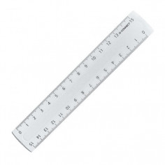 Pravítko Q-CONNECT 15cm transparentné