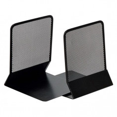 Drôtená zarážka na knihy a zakladače 130x155x165mm čierna...