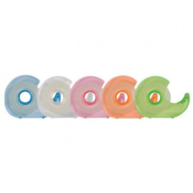 Lepiaca páska Q-CONNECT 19 mm x 33 m s dispenzorom v mixe farieb