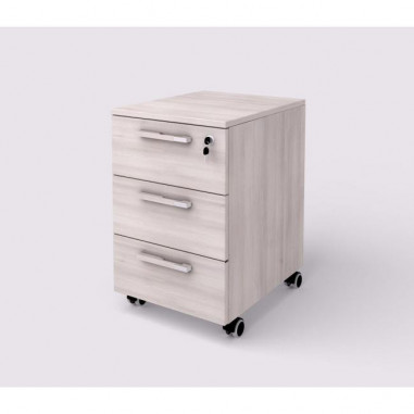 Kontajner mobilný 3 zásuvky Lenza Wels, 40,8x63,3x50,4cm, agát svetlý