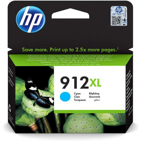Atramentová náplň HP 3YL81AE HP 912XL pre Officejet 8012e/8013/8022e/ 8023 cyan XL (825 str.)