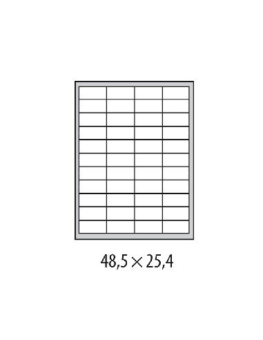 Etikety univerzálne 48,5x25,4mm Etibox A4 100 hárkov