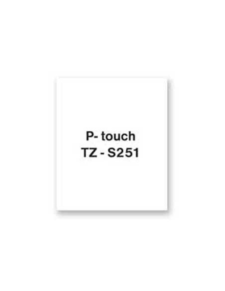 Samolepiaca páska Brother TZe-S251 24 mm biela/čierna